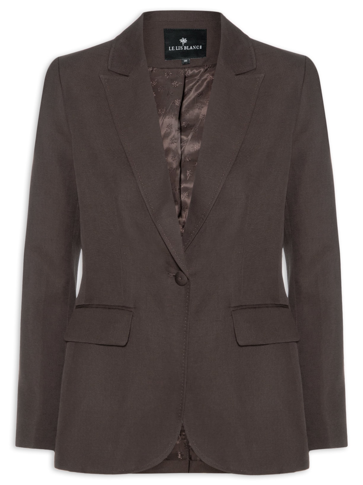 Blazer Feminina Julia IV Marrom Le Lis