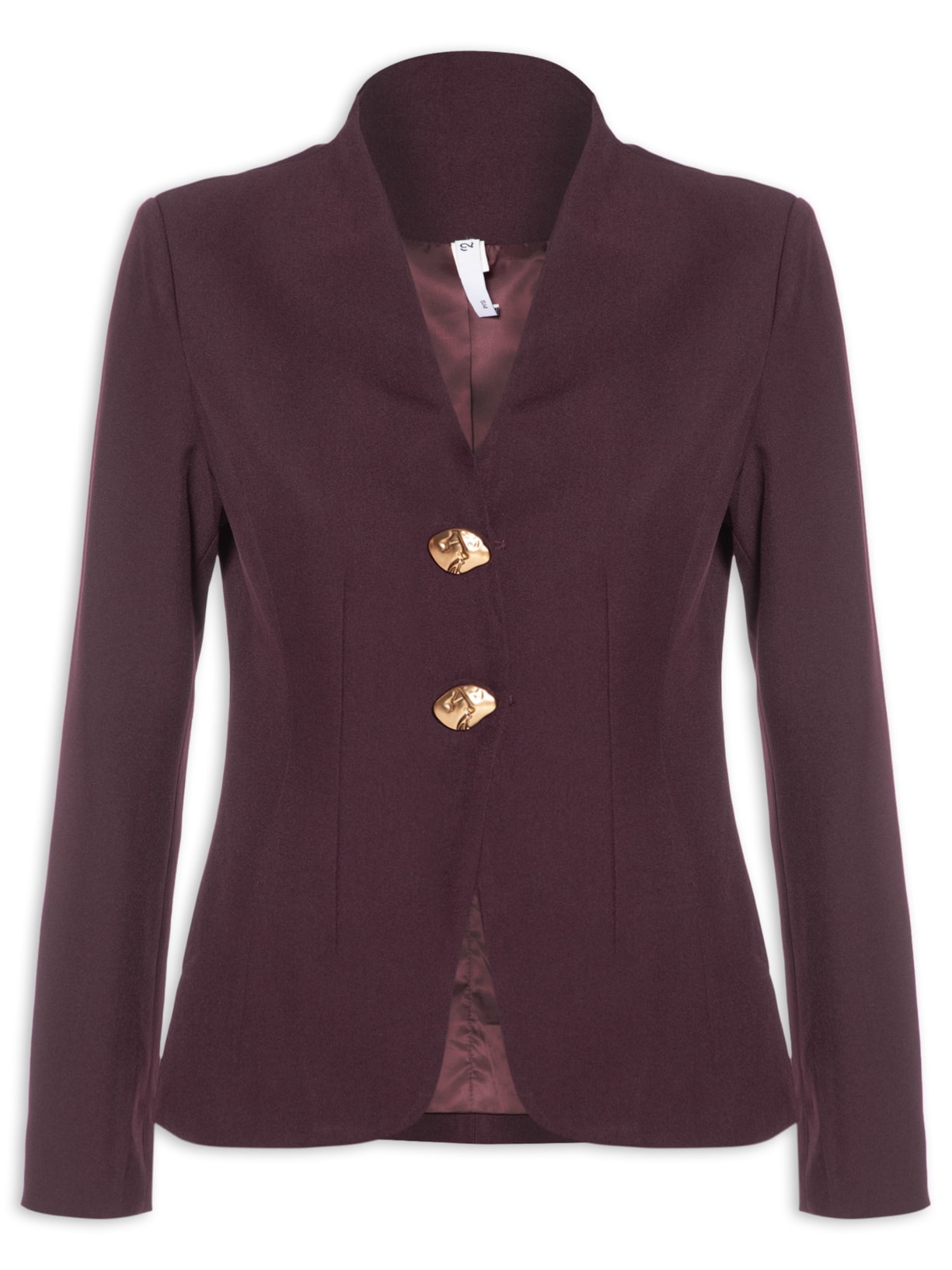 Blazer Feminino Acinturado Alfaiataria - Vermelho