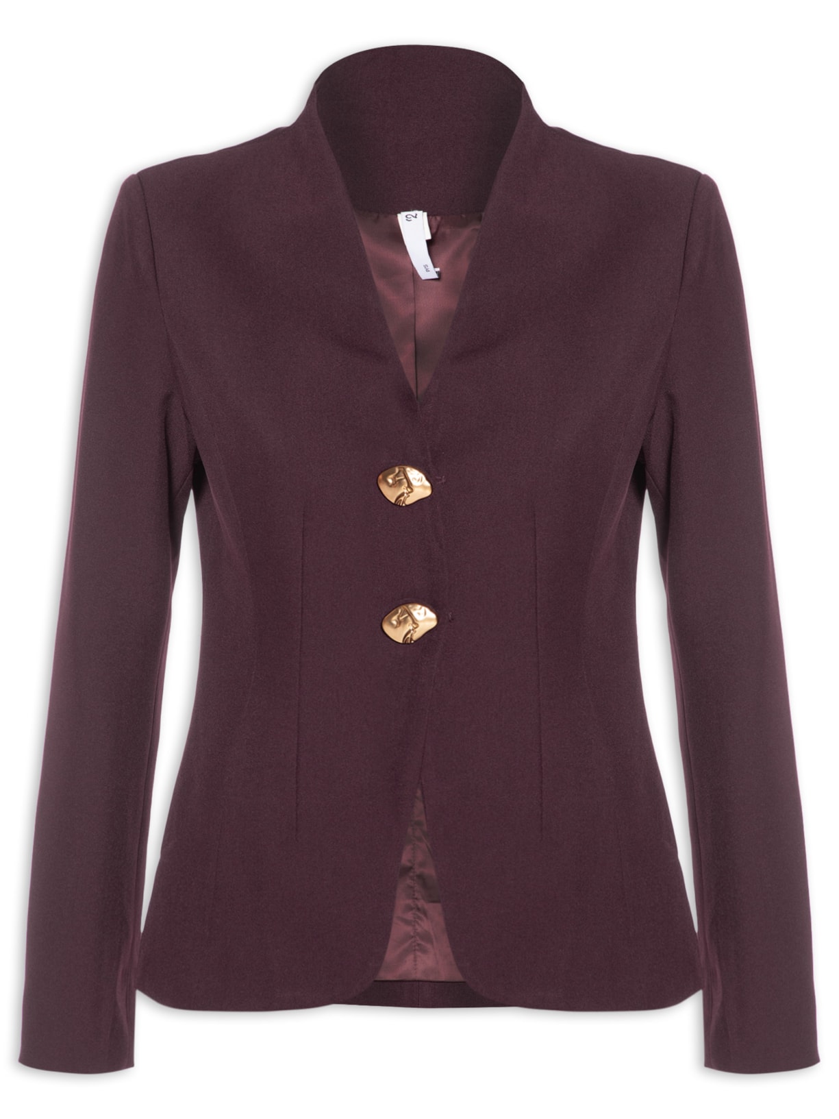 Blazer Feminino Acinturado Alfaiataria Vermelho '2Essential