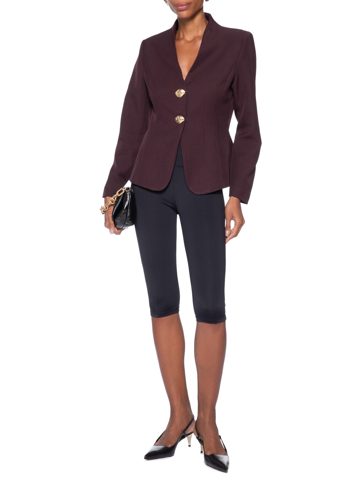 Blazer Feminino Acinturado Alfaiataria Vermelho '2Essential