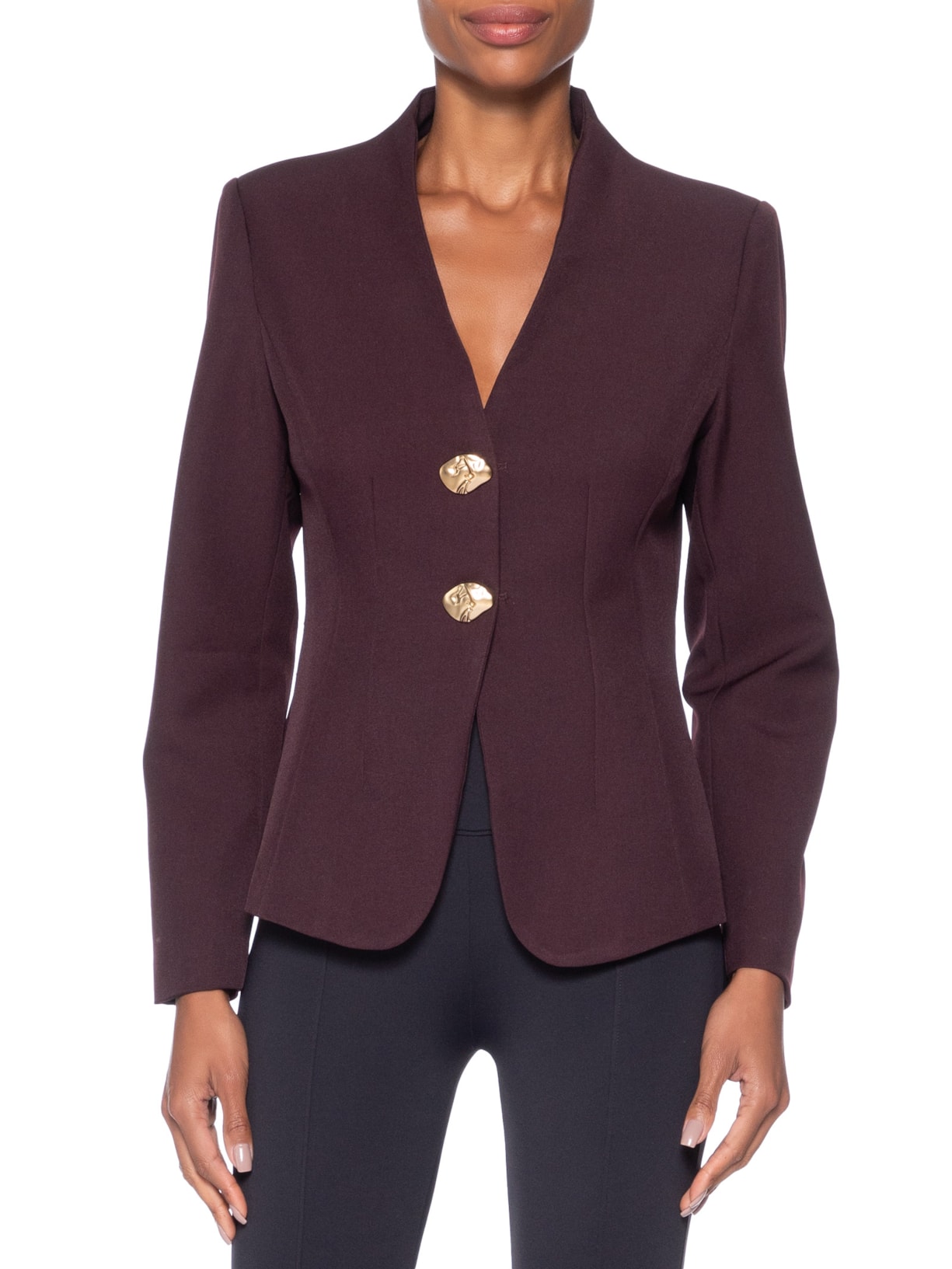 Blazer Feminino Acinturado Alfaiataria Vermelho '2Essential