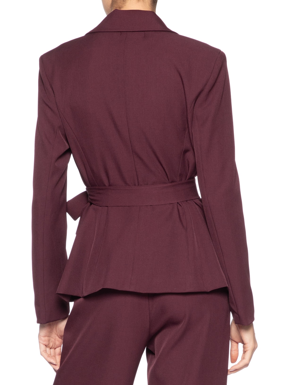 Blazer Feminino Acinturado com Faixa – Vermelho '2Essential