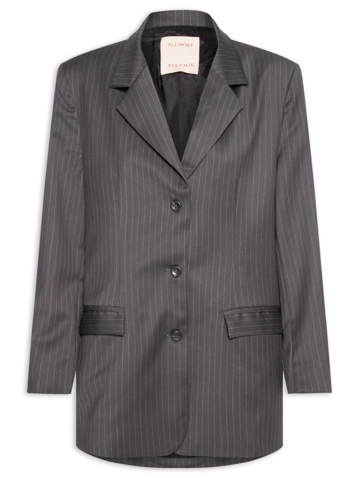 Blazer Feminino Agatha Cinza All Most Vintage