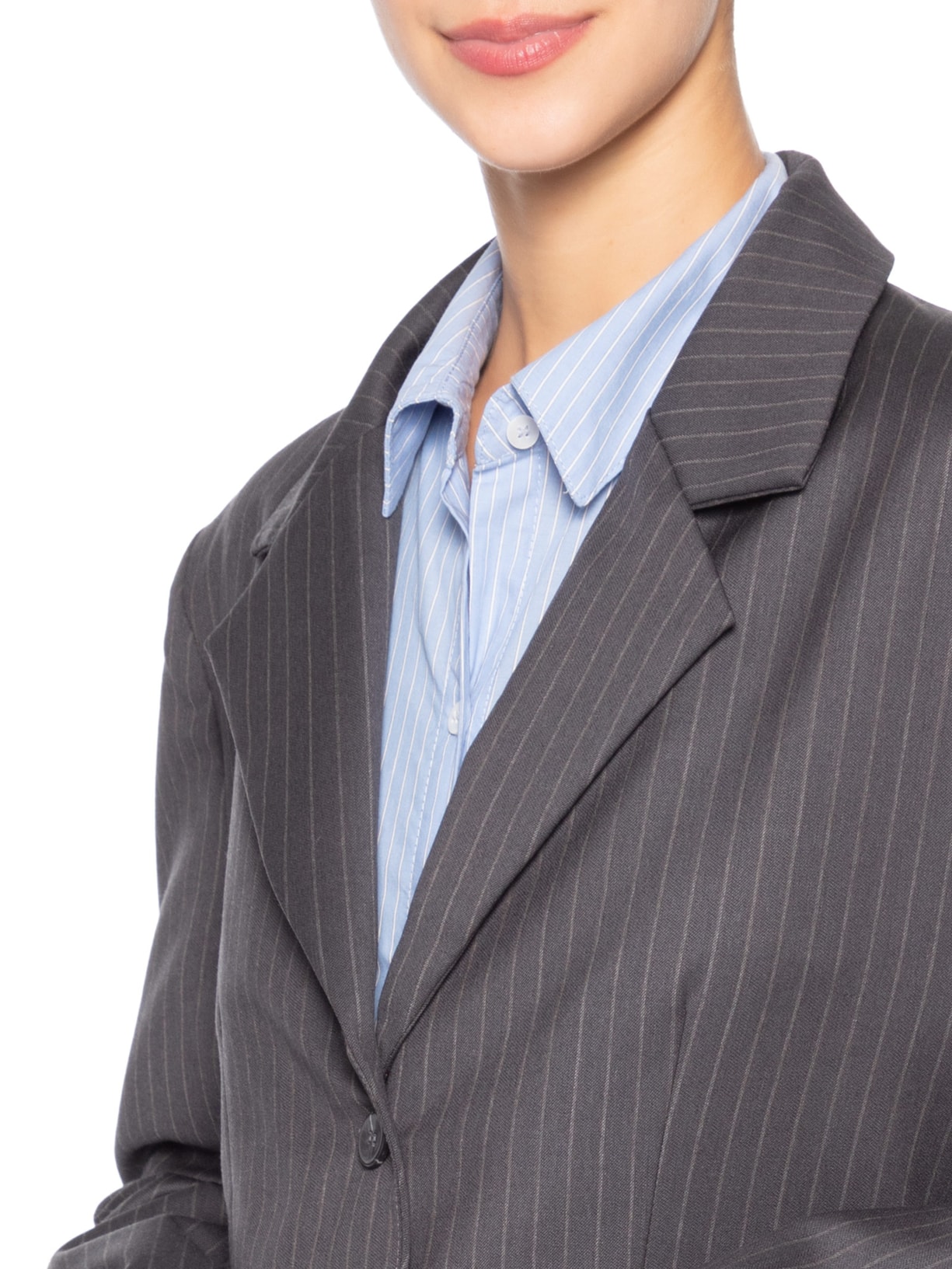 Blazer Feminino Agatha Cinza All Most Vintage