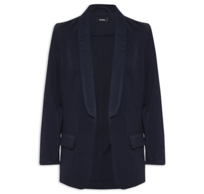Blazer Feminino Alfaiataria Básico - Azul