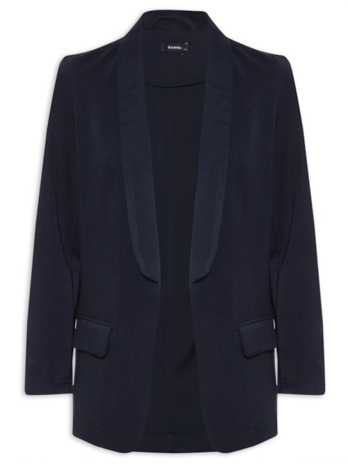 Blazer Feminino Alfaiataria Básico - Azul