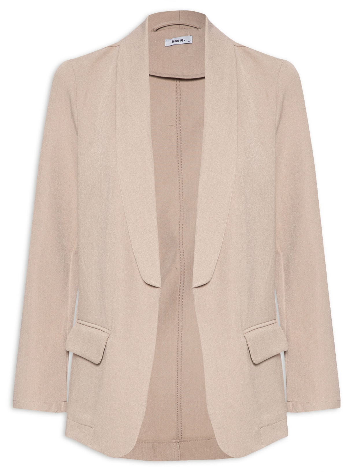 Blazer Feminino Alfaiataria Básico - Bege