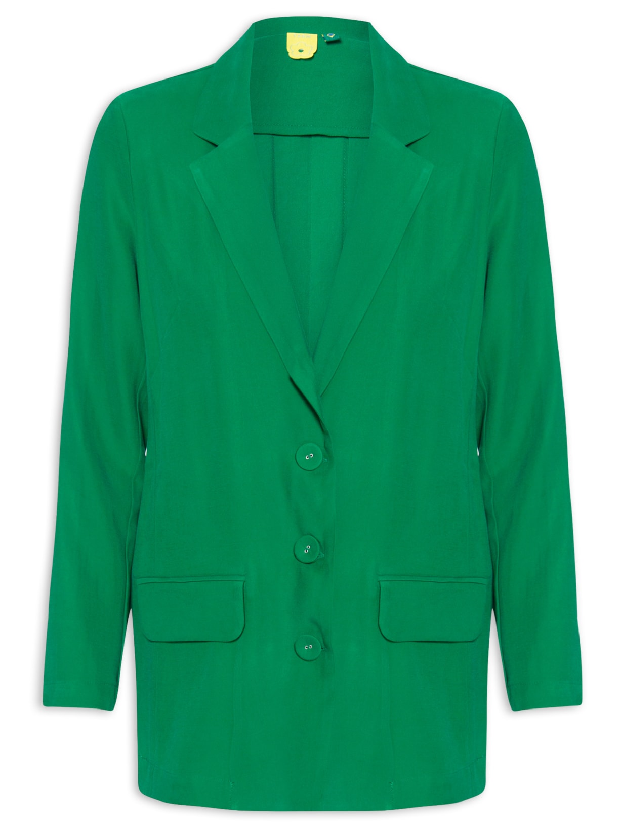 Blazer Feminino Alfaiataria Bolso - Verde