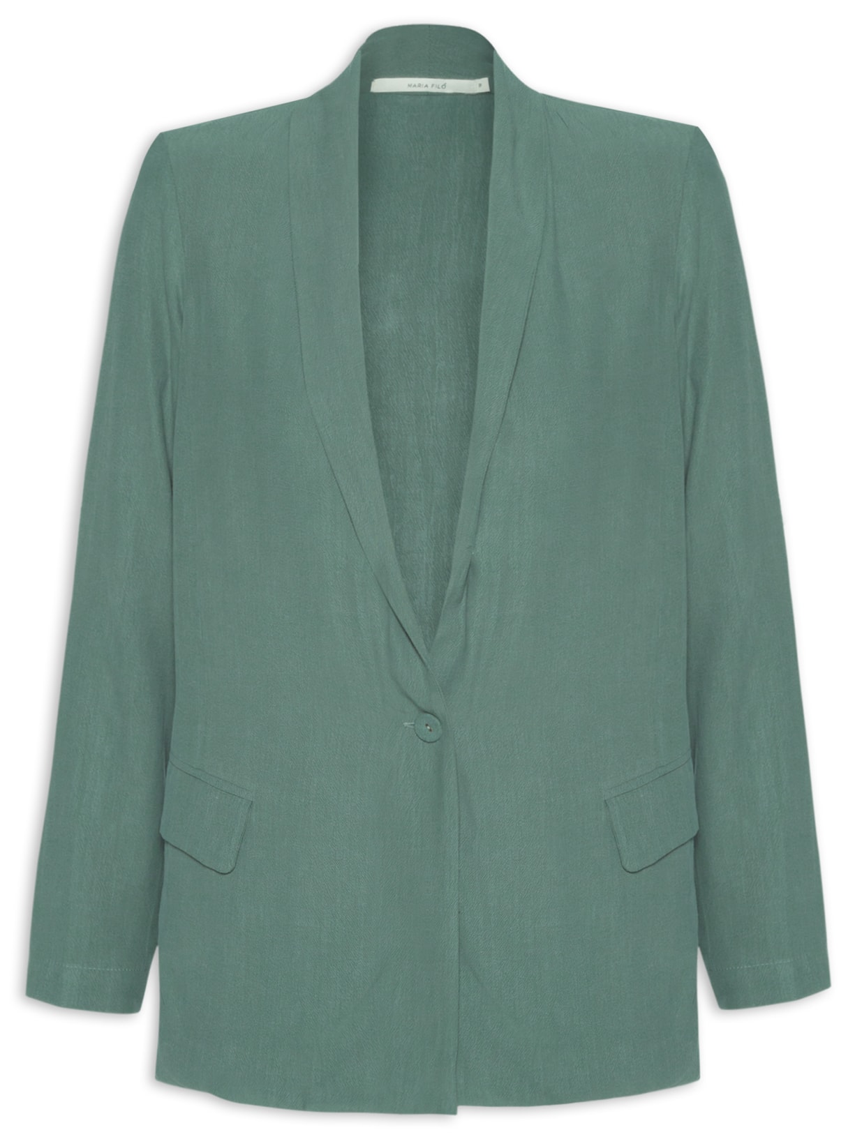 Blazer Feminino Alfaiataria Bolsos - Verde