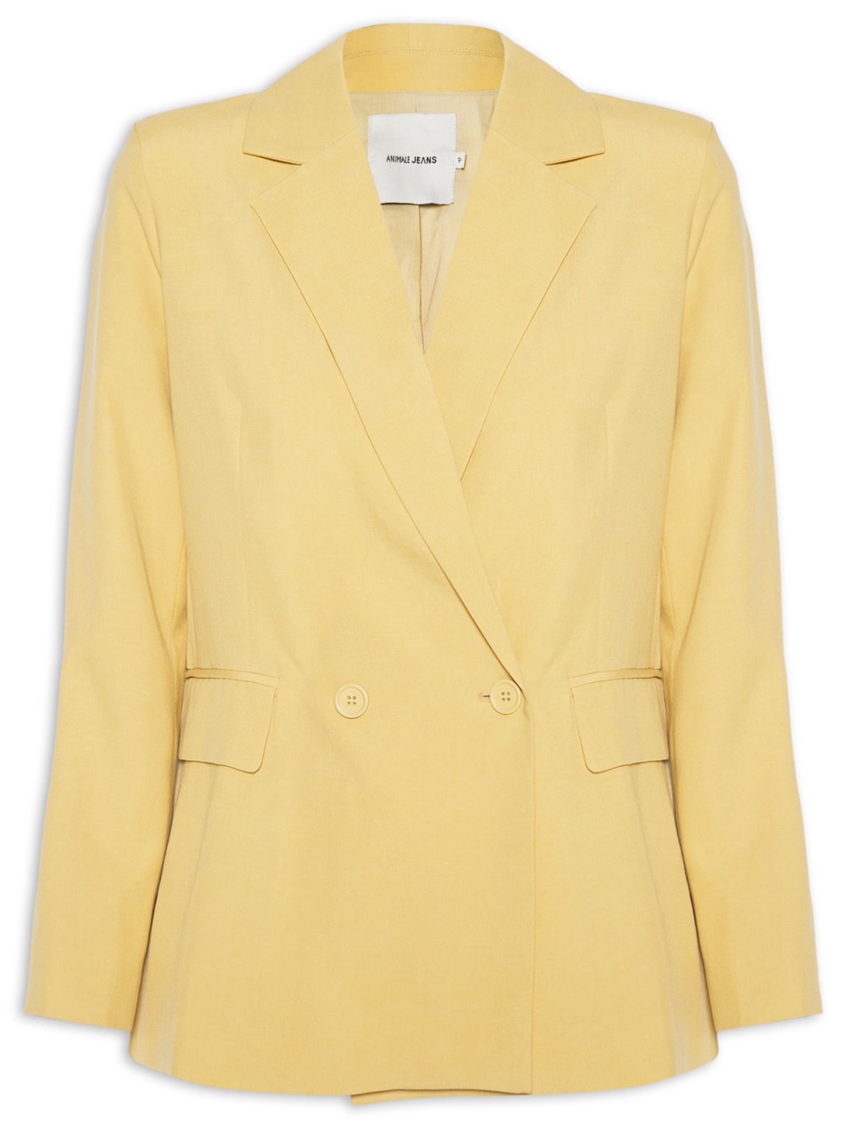 Blazer Feminino Alfaiataria Marieta – Amarelo Animale Jeans