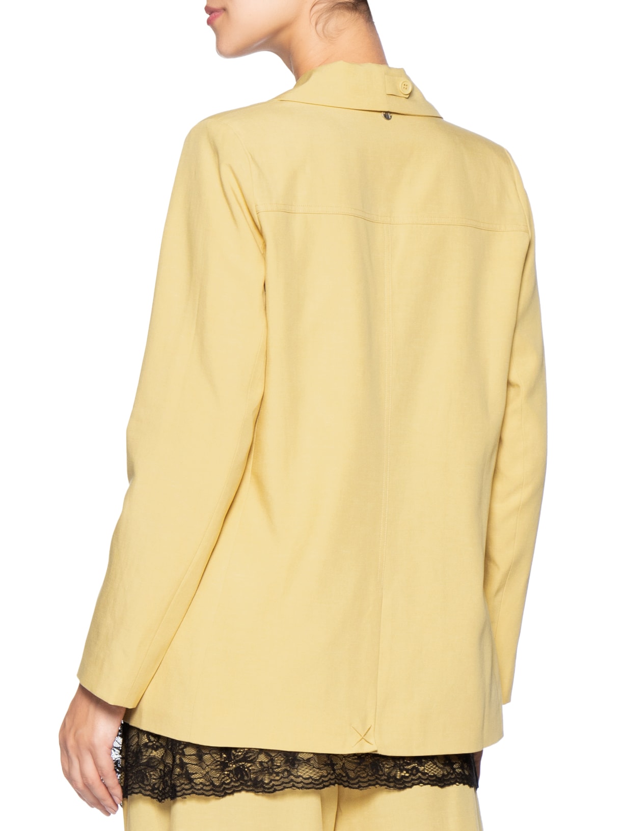 Blazer Feminino Alfaiataria Marieta – Amarelo Animale Jeans