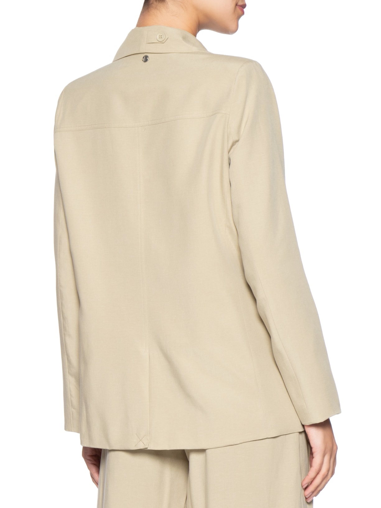 Blazer Feminino Alfaiataria Marieta – Bege Animale Jeans