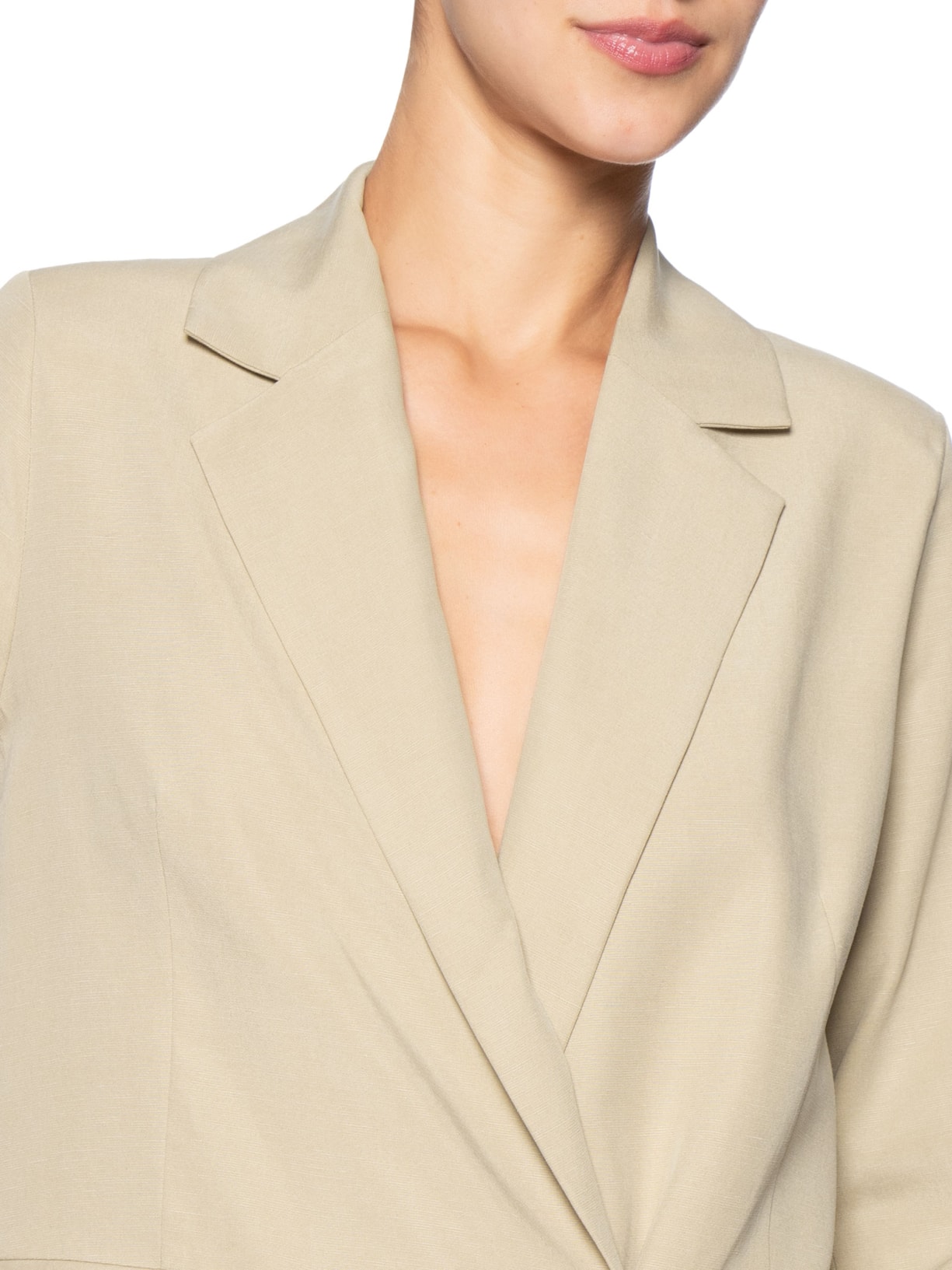 Blazer Feminino Alfaiataria Marieta – Bege Animale Jeans
