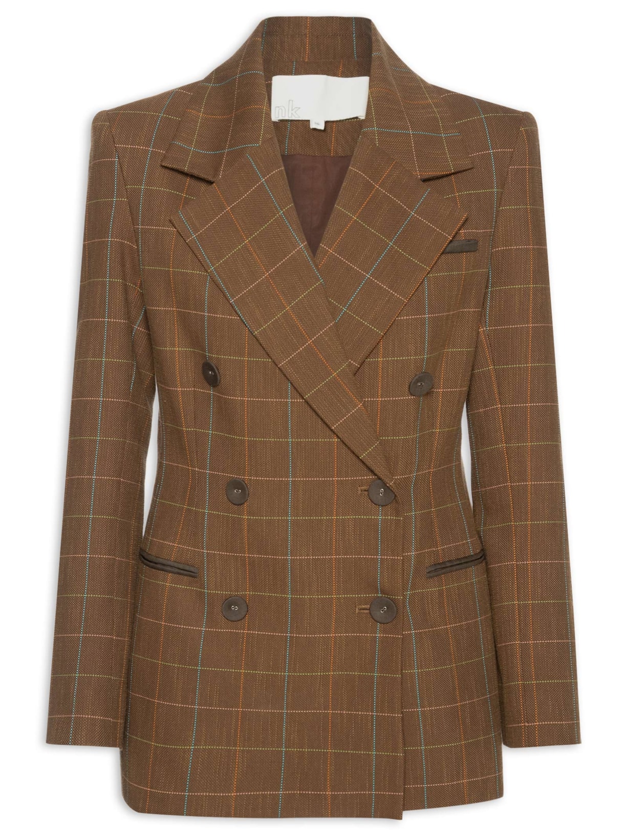 Blazer Feminino Alfaiataria Plus Bia - Marrom