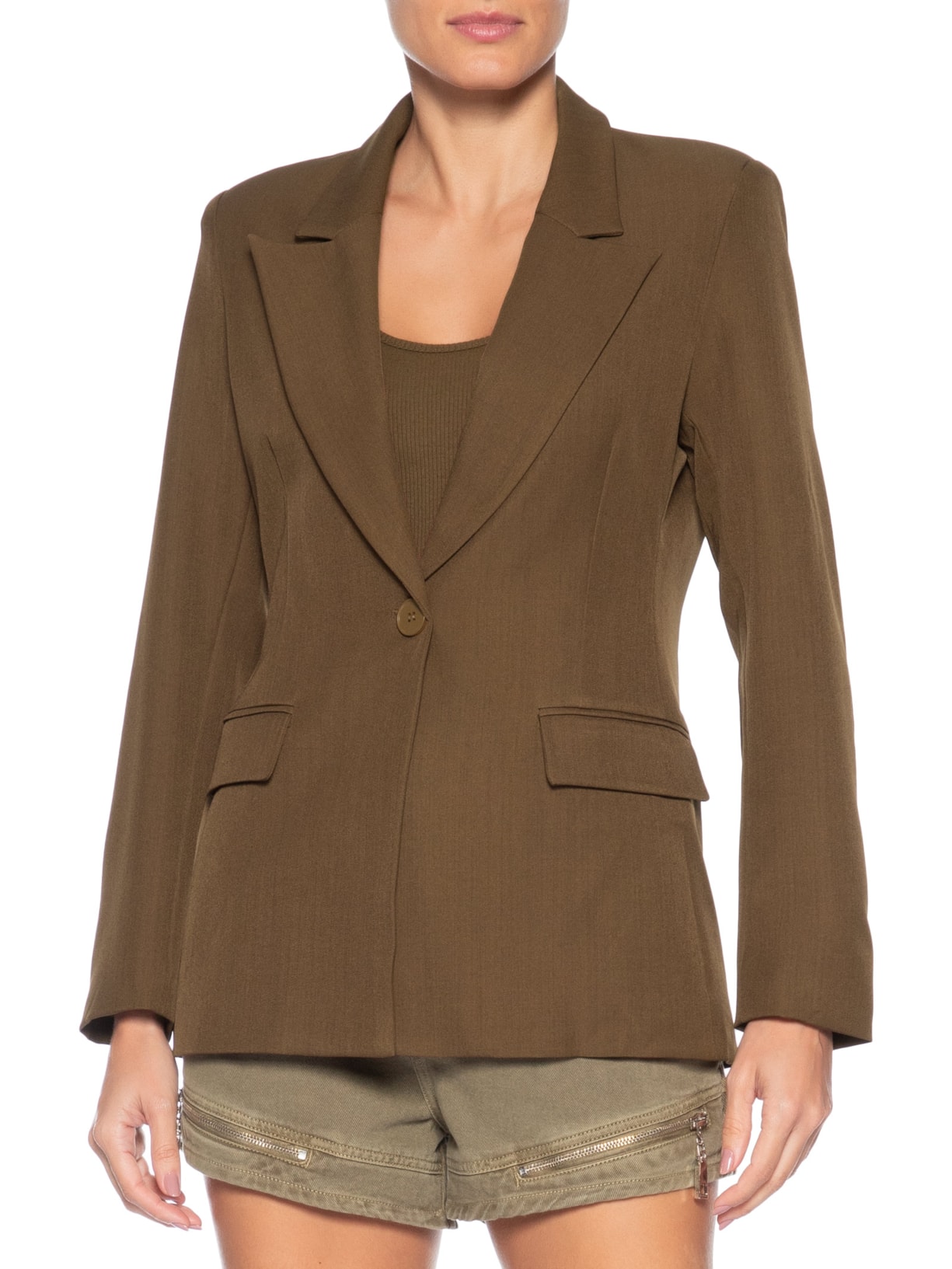 Blazer Feminino Alfaiataria – Marrom Market 33