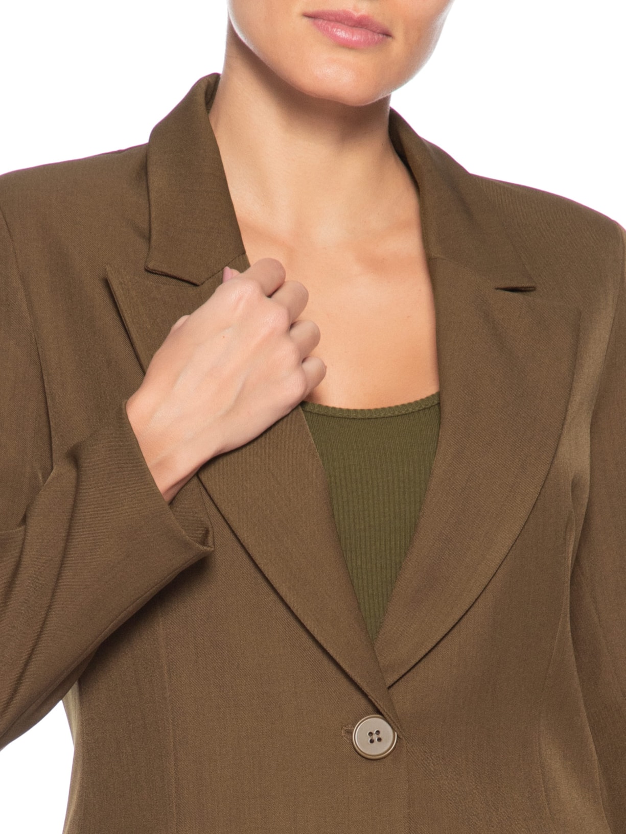 Blazer Feminino Alfaiataria – Marrom Market 33