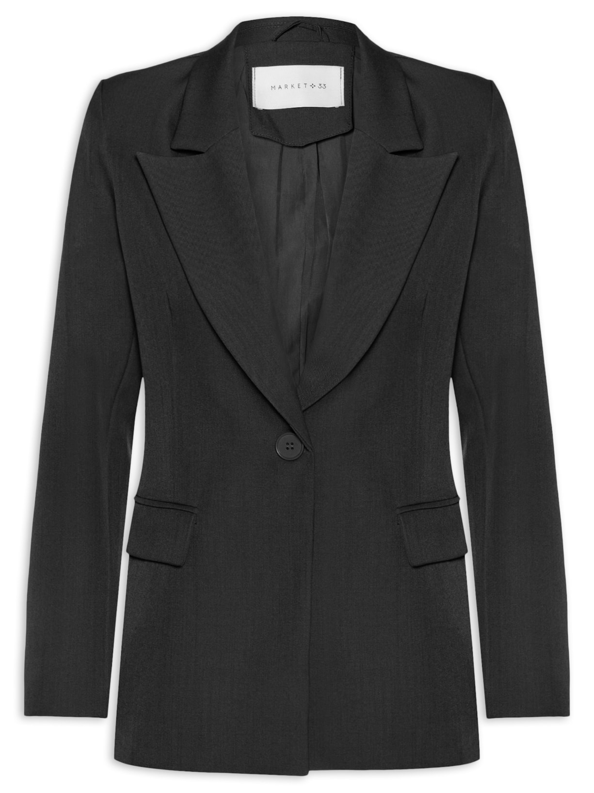 Blazer Feminino Alfaiataria – Preto