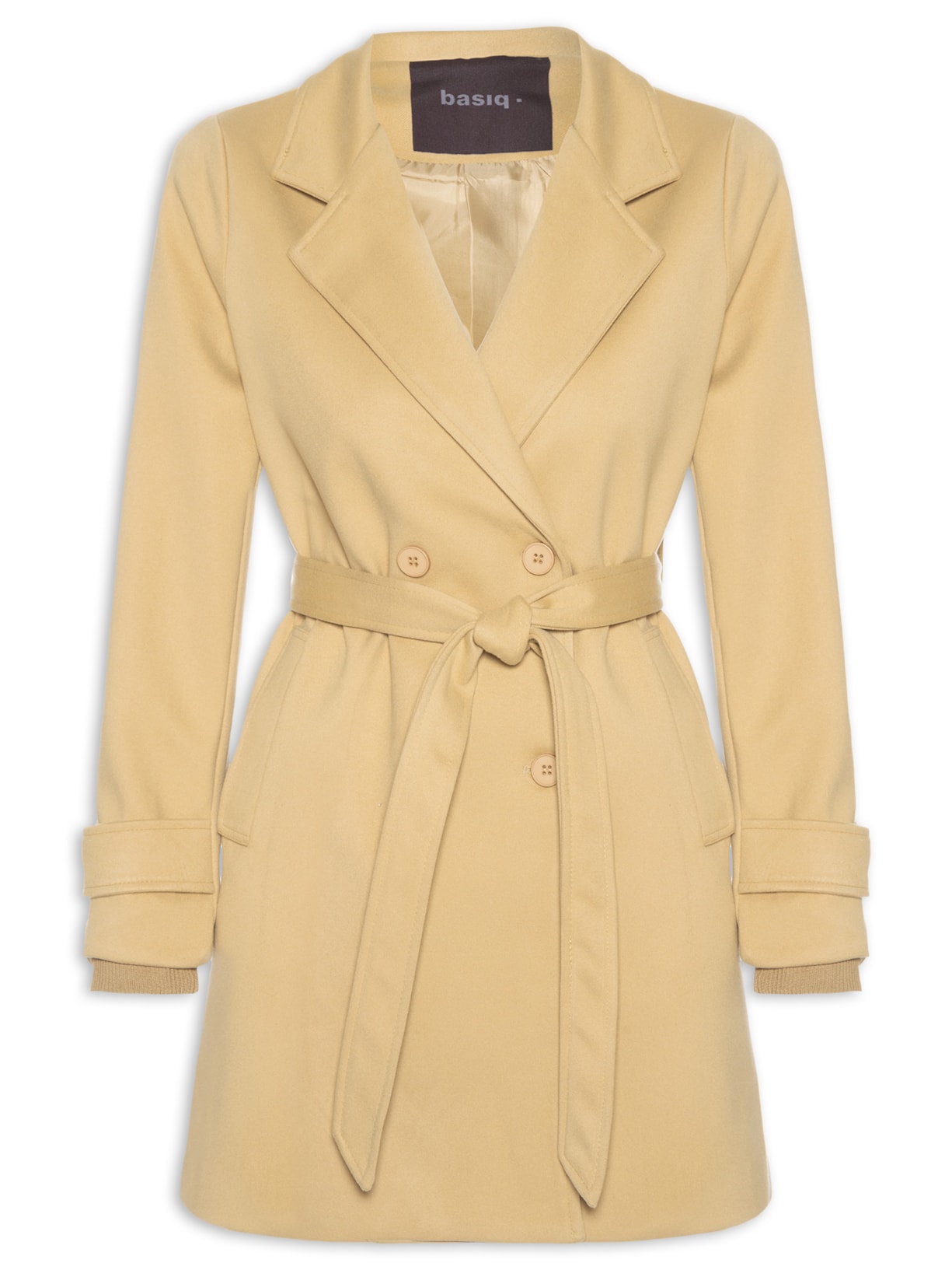 Blazer Feminino Alongado Bege Basiq