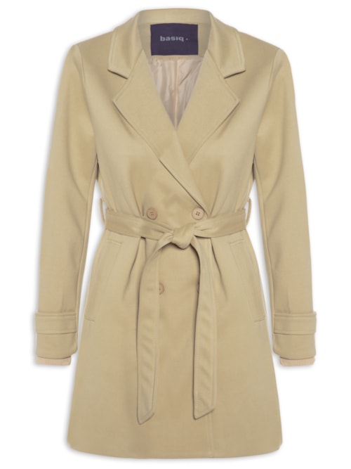 Blazer Feminino Alongado - Bege