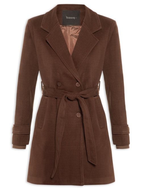 Blazer Feminino Alongado - Marrom