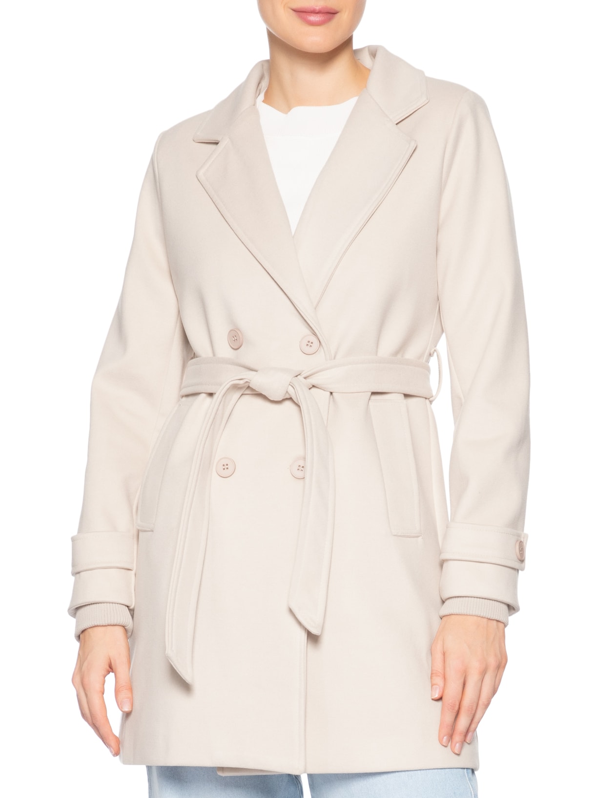 Blazer Feminino Alongado Off White Basiq