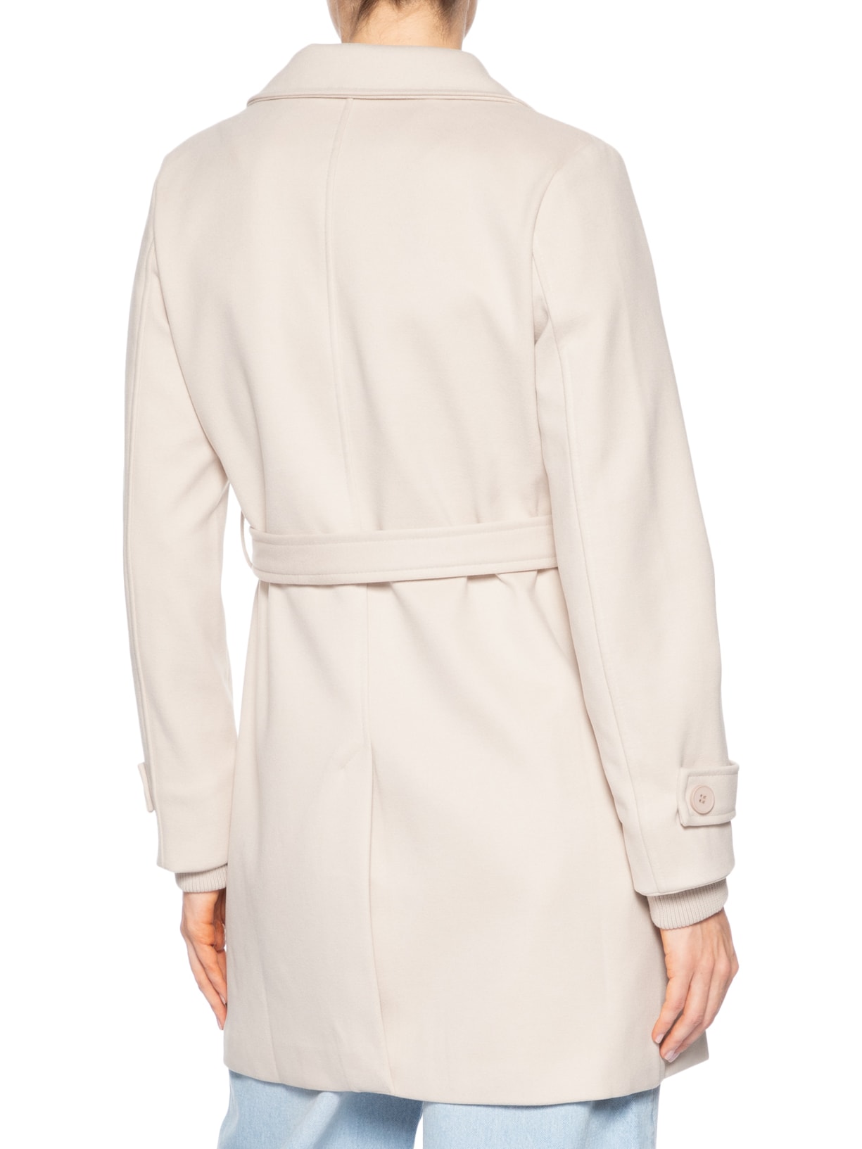 Blazer Feminino Alongado Off White Basiq