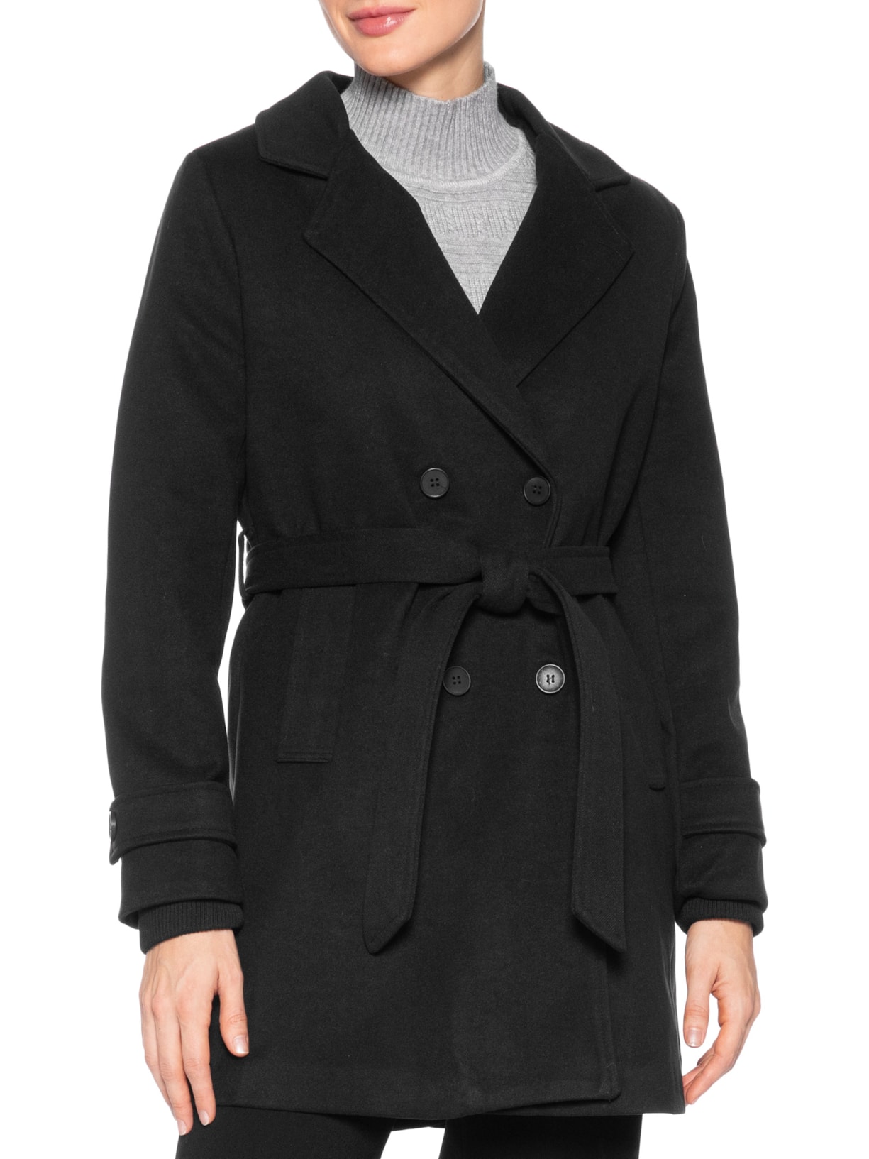 Blazer Feminino Alongado Preto Basiq