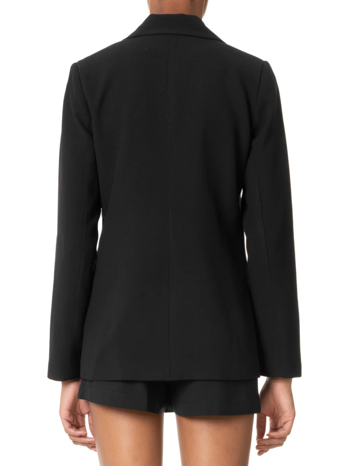 Blazer Feminino Alongando Em Crepe Preto  '2Essential