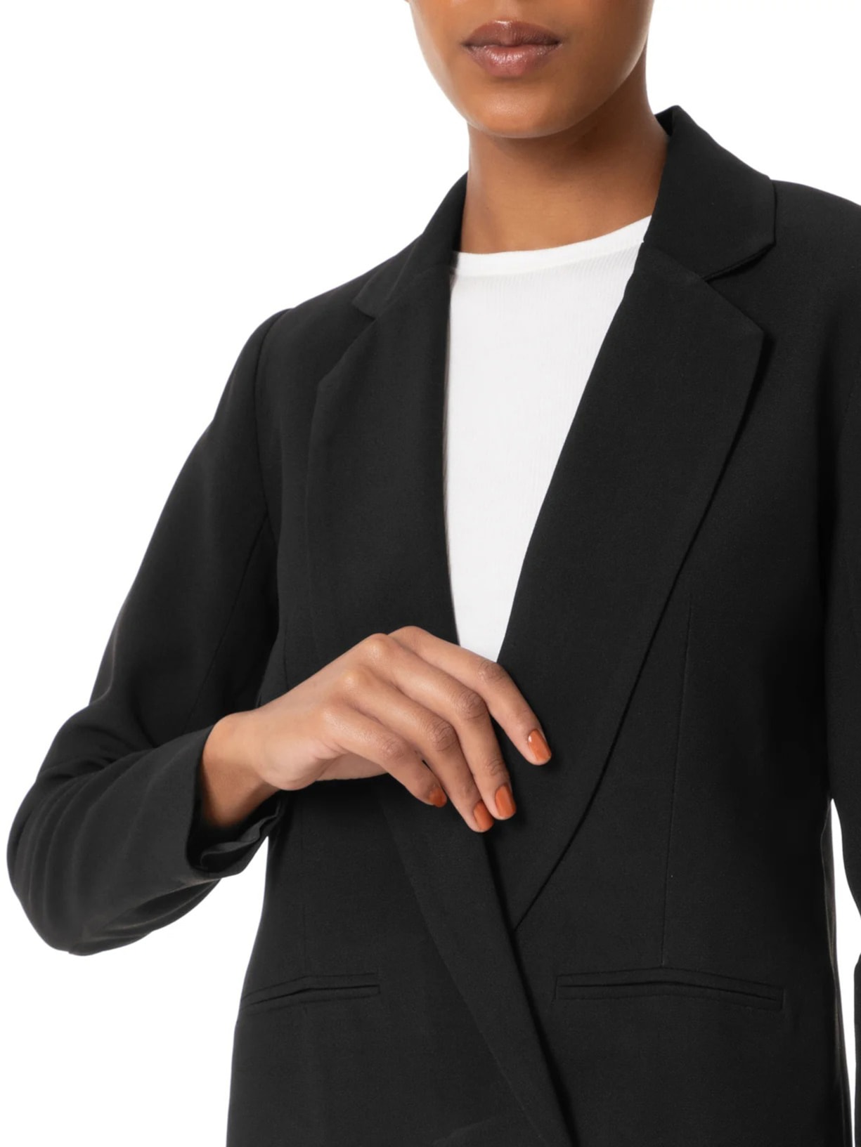 Blazer Feminino Alongando Em Crepe Preto  '2Essential