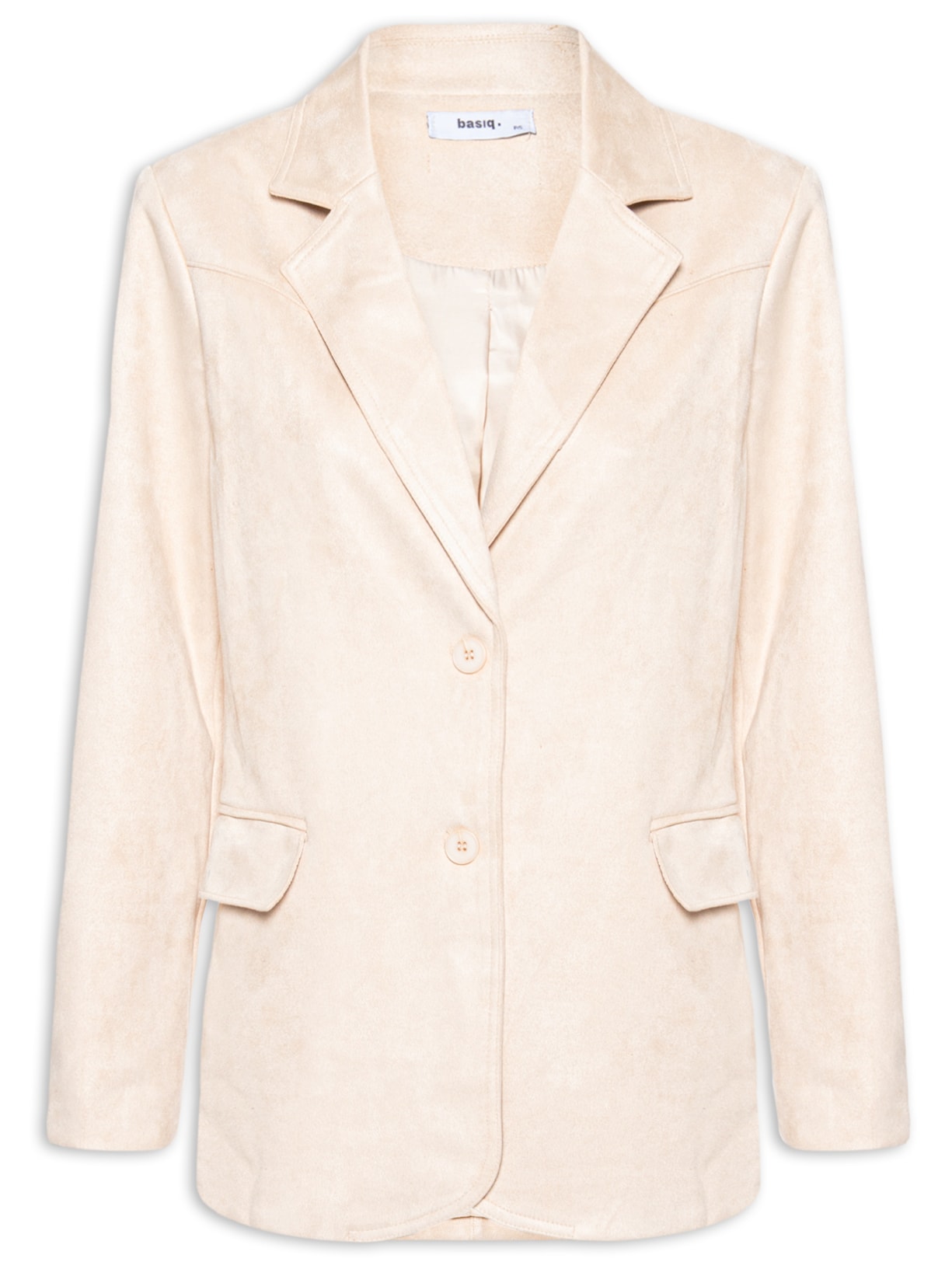 Blazer Feminino Aveludado - Bege