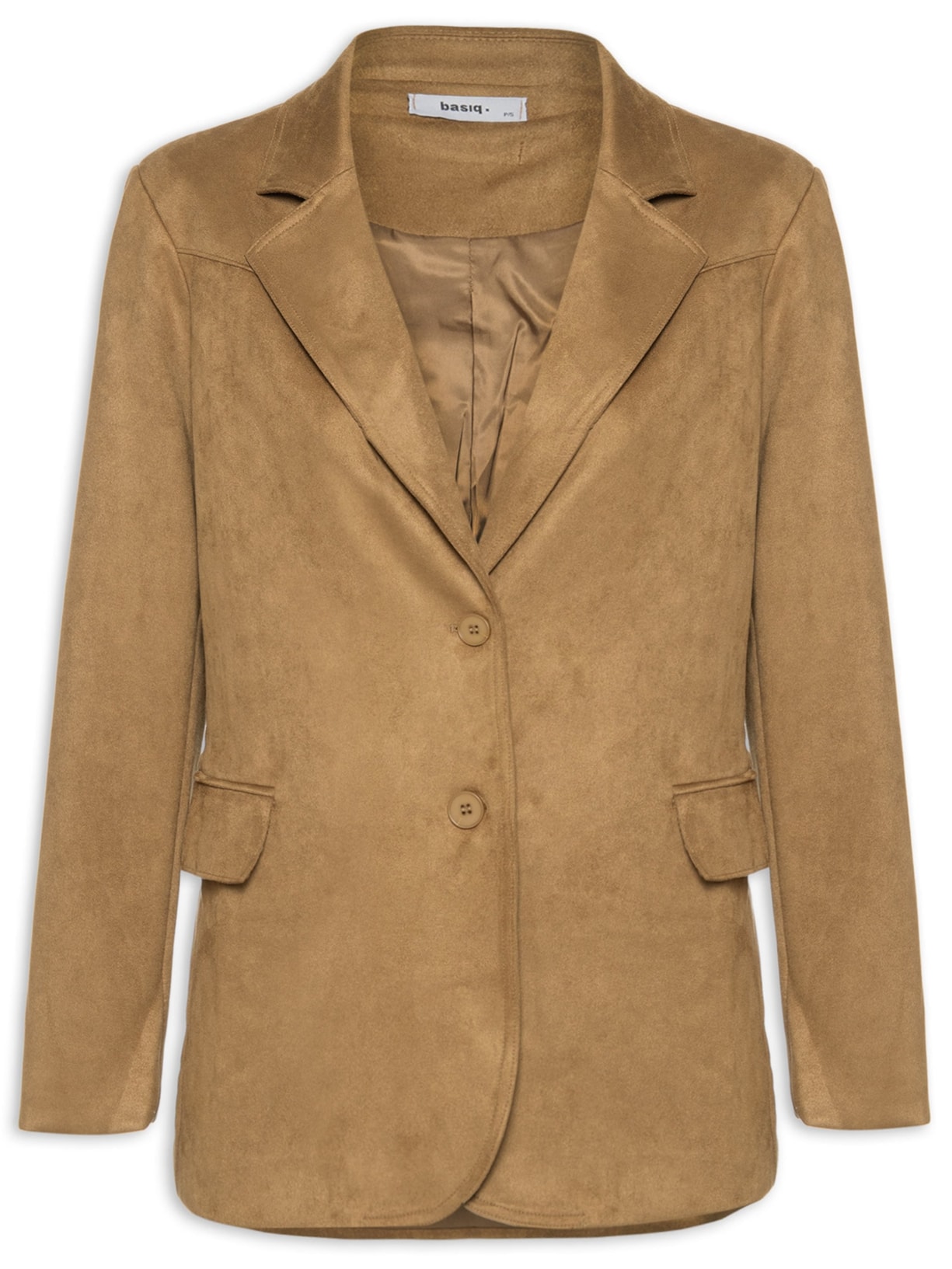 Blazer Feminino Aveludado - Bege