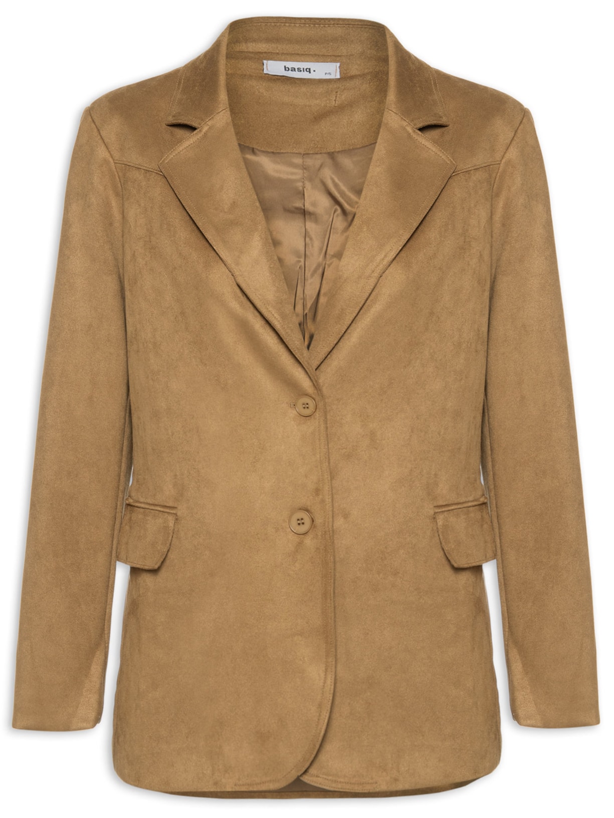 Blazer Feminino Aveludado - Bege