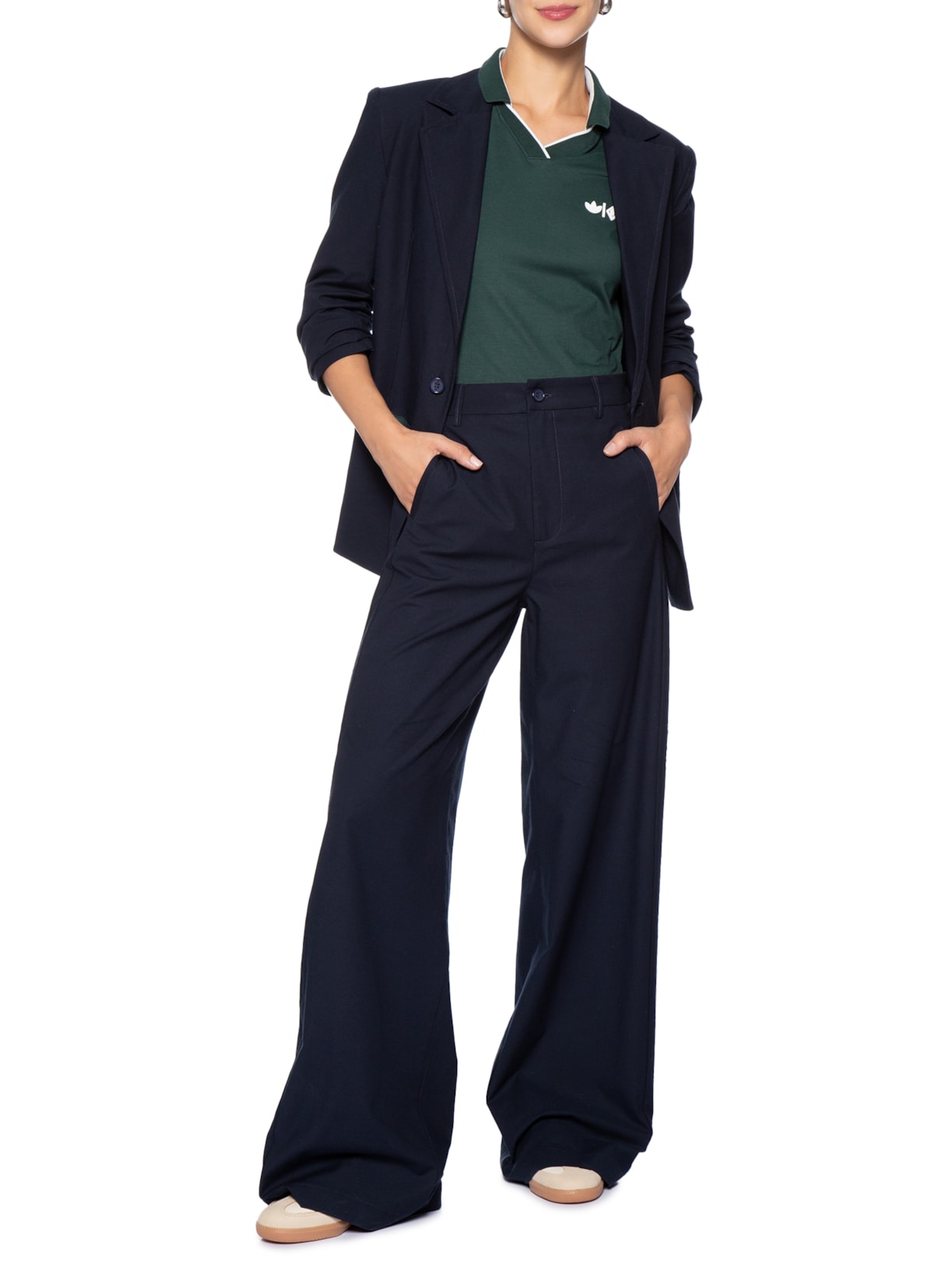 Blazer Feminino Azul Forum + Adidas