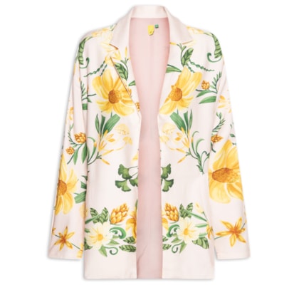 Blazer Feminino Beleza De Abacaxi - Rosa