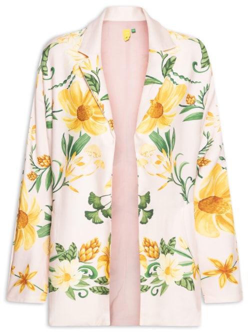 Blazer Feminino Beleza De Abacaxi - Rosa