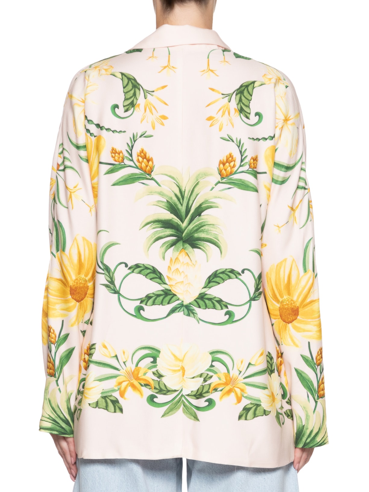 Blazer Feminino Beleza De Abacaxi Rosa Farm