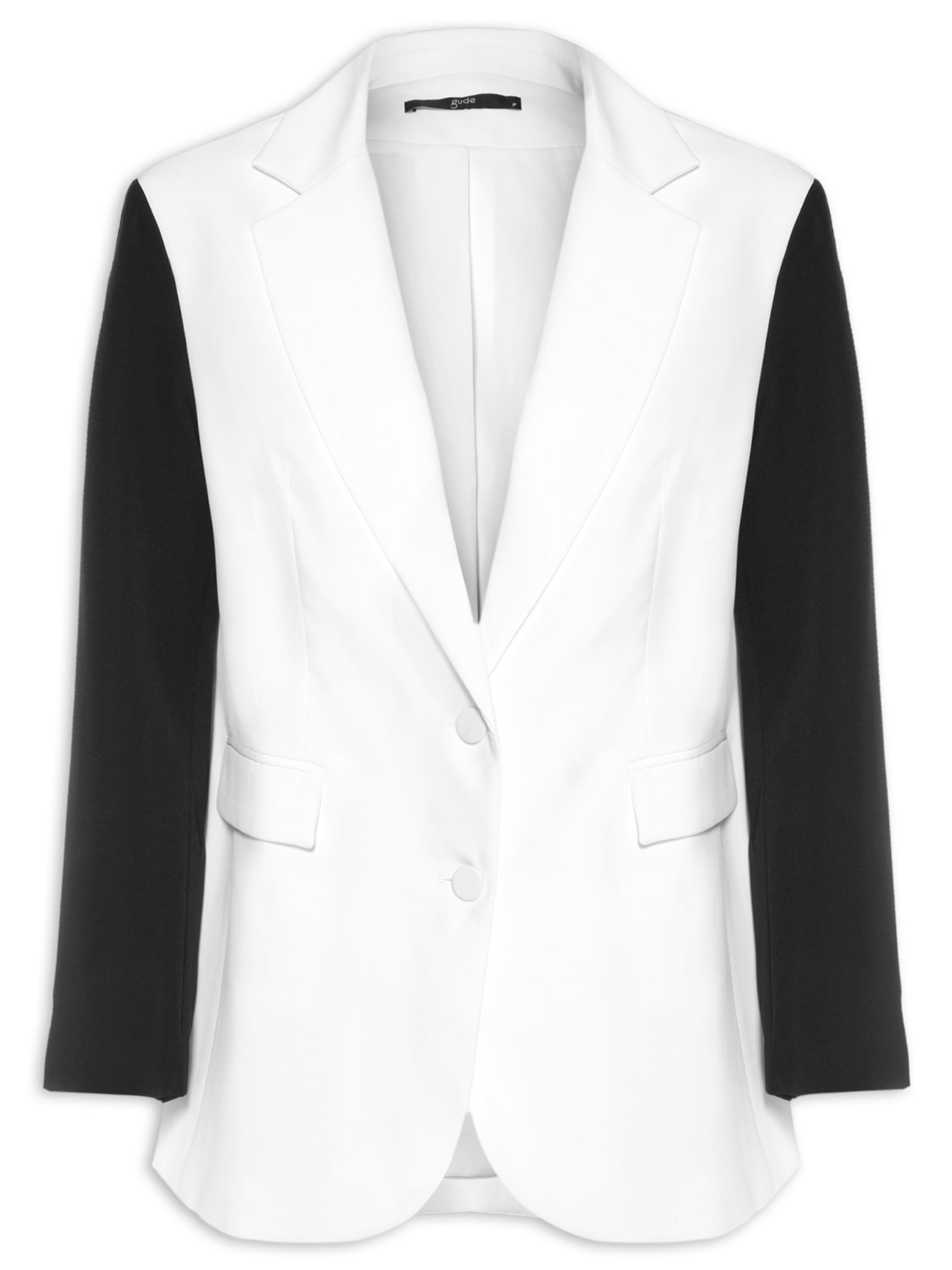 Blazer Feminino Bicolor - Branco