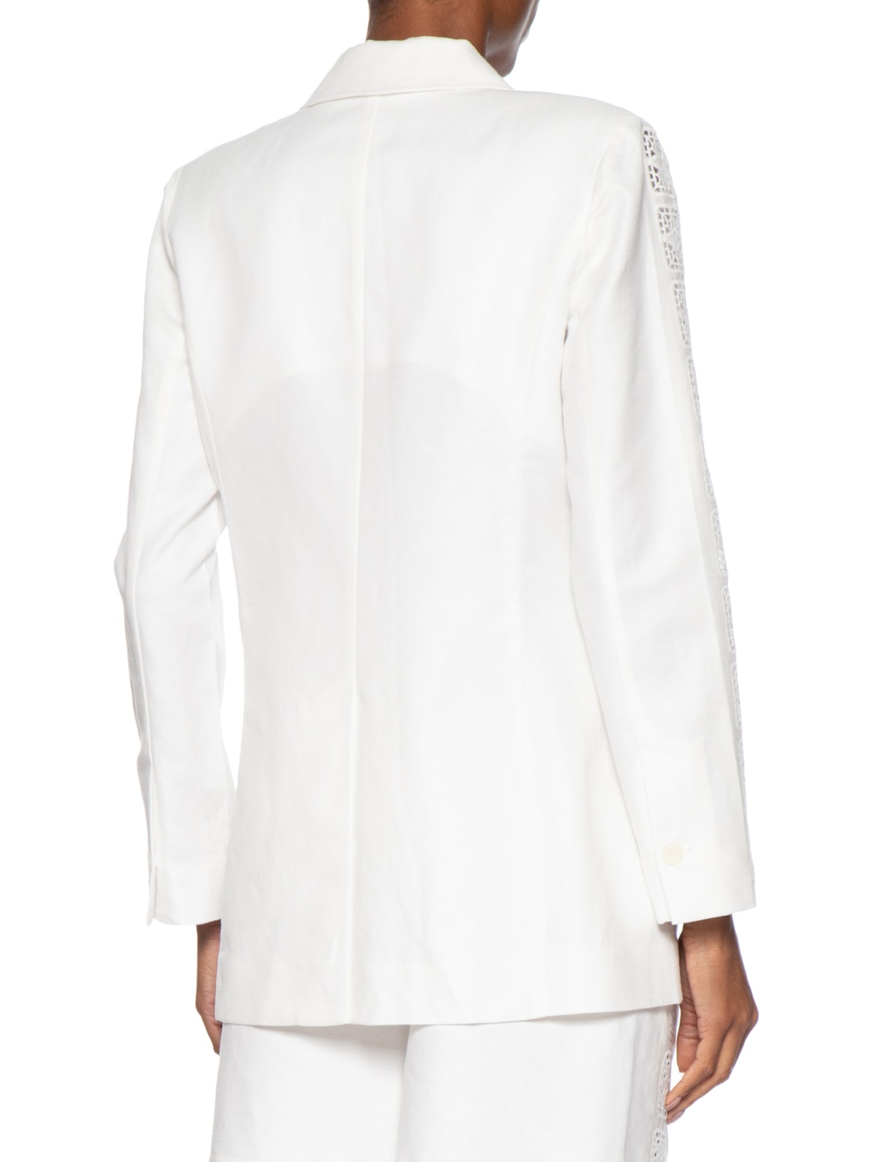 Blazer Feminino Bordado Manga Branco Animale