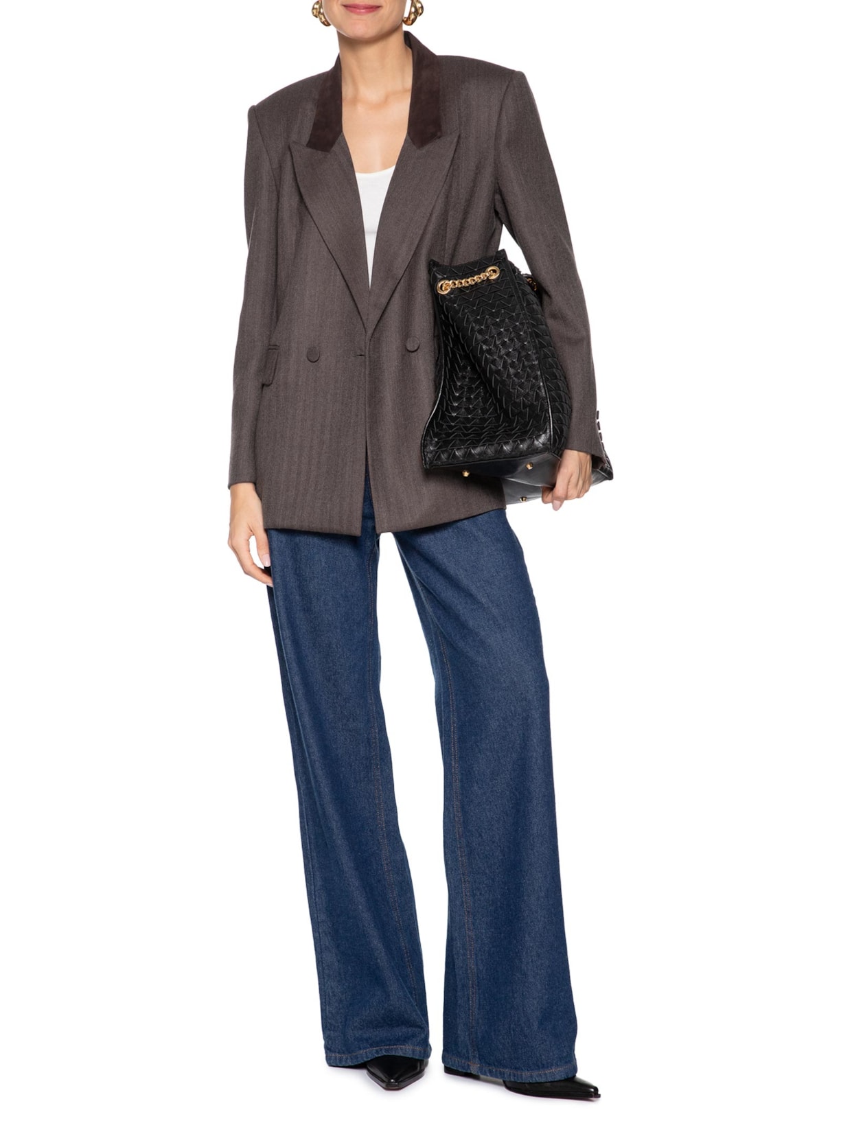  Blazer Feminino Carmella Marrom Carol Bassi