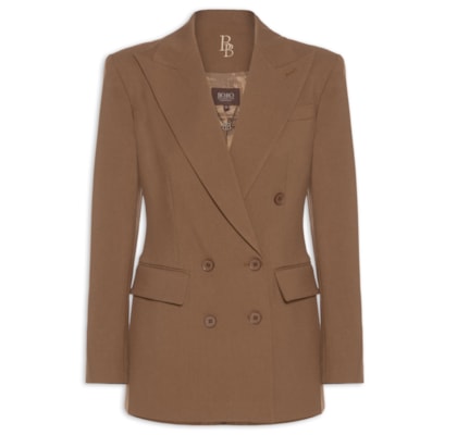 Blazer Feminino Clary Twill Toffee - Marrom