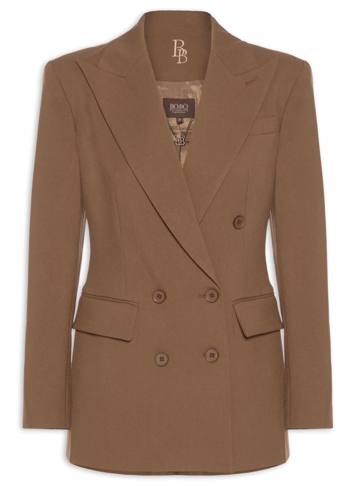 Blazer Feminino Clary Twill Toffee - Marrom