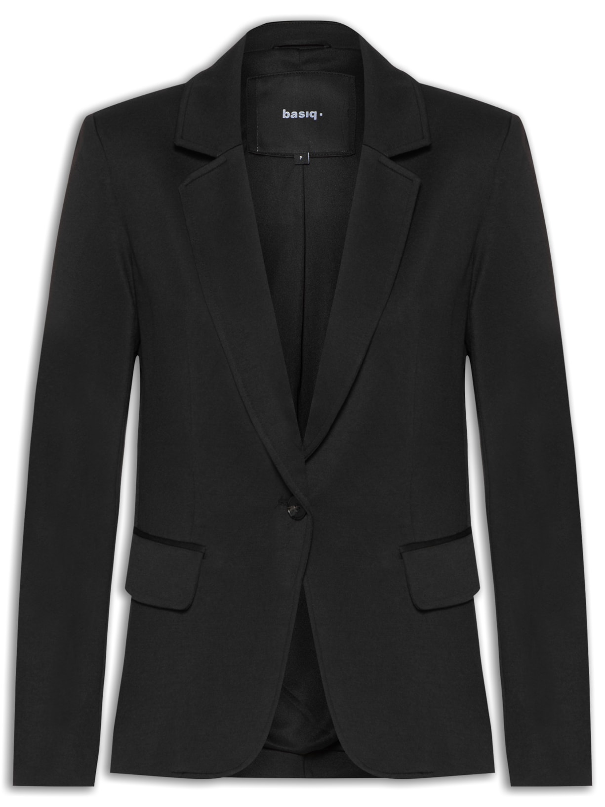 Blazer Feminino Com Bolsos Frontais - Preto