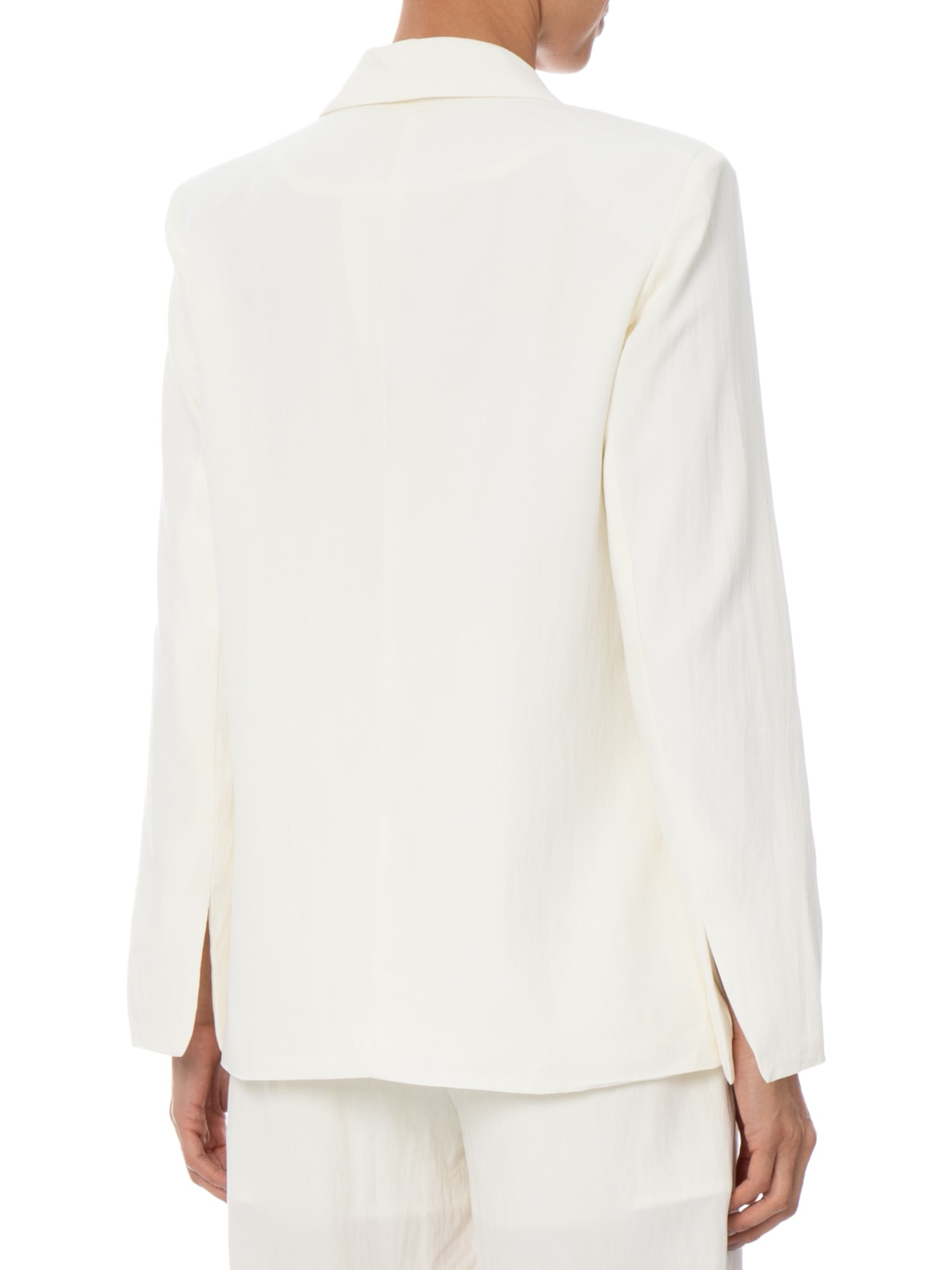 Blazer Feminino com Cinto em Franjas Off White '2Essential