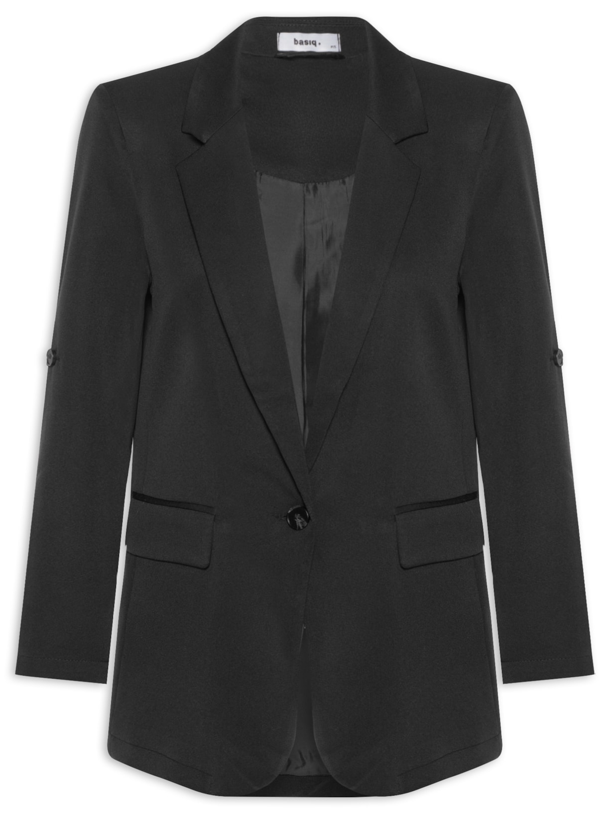 Blazer Feminino Com Martingale - Preto