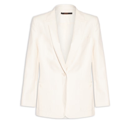 Blazer Feminino Cotton Linen - Bege