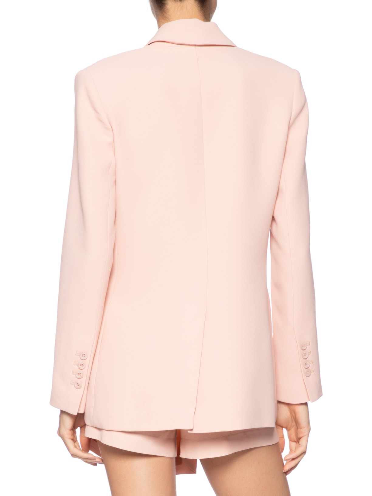 Blazer Feminino Crepe Rosa Animale