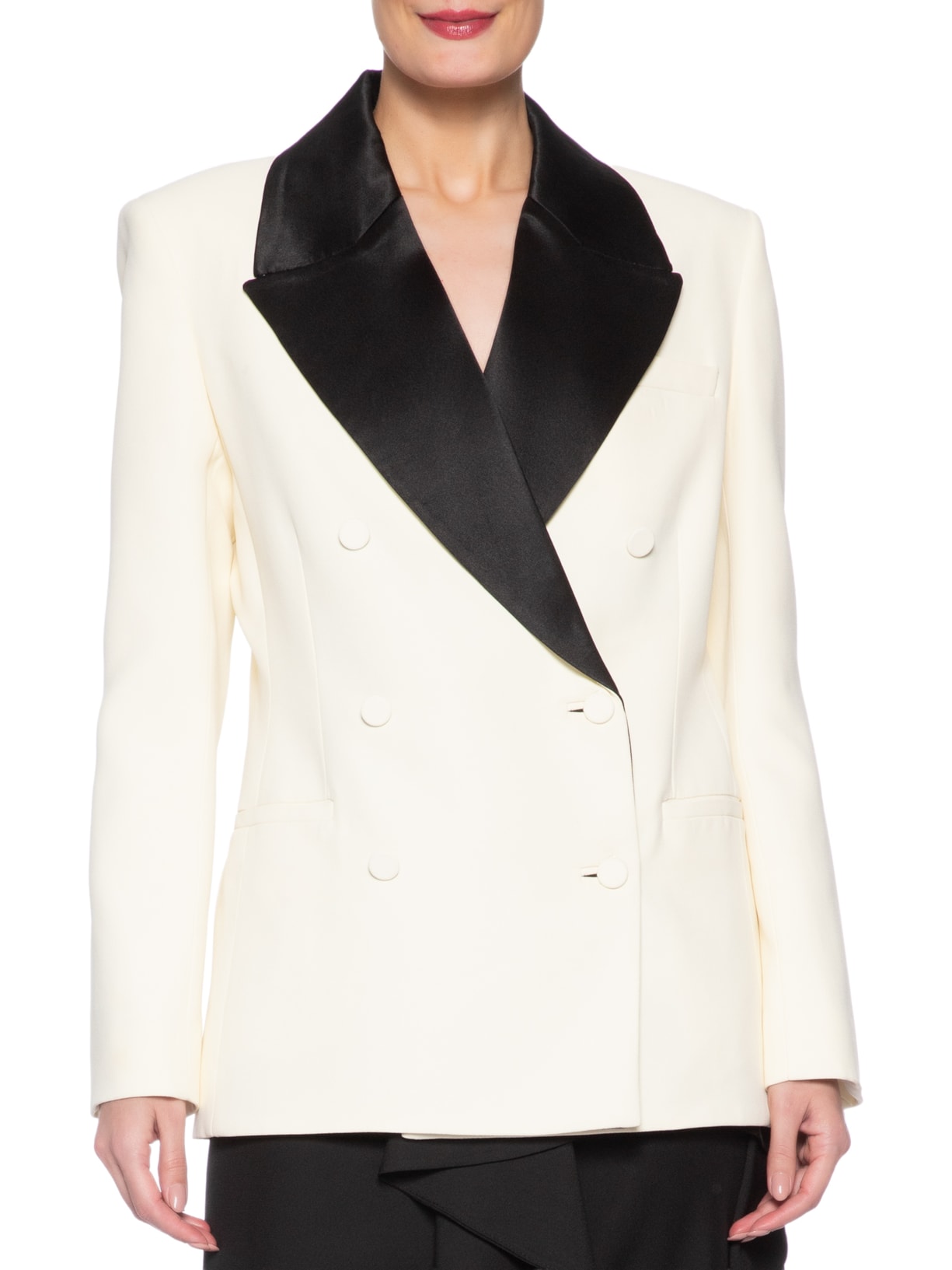 Blazer Feminino Crepe Swan Jordyn – Branco Nk