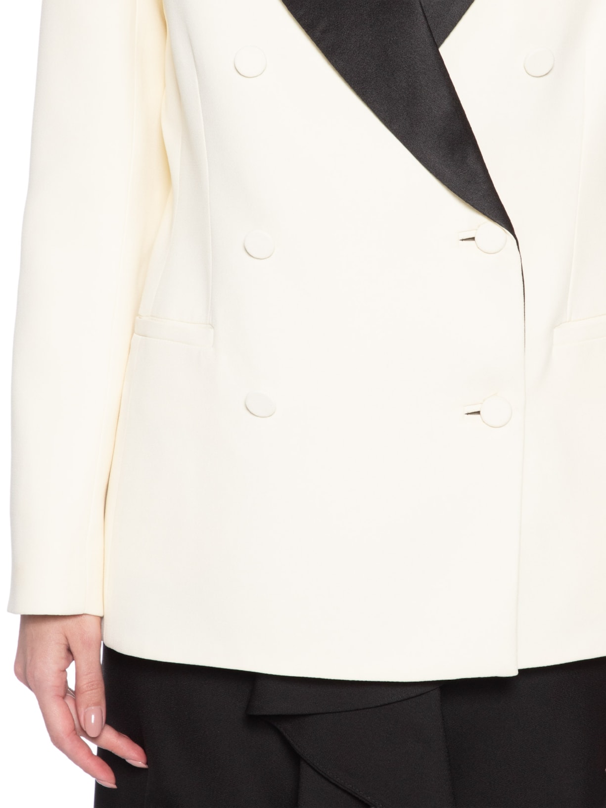 Blazer Feminino Crepe Swan Jordyn – Branco Nk