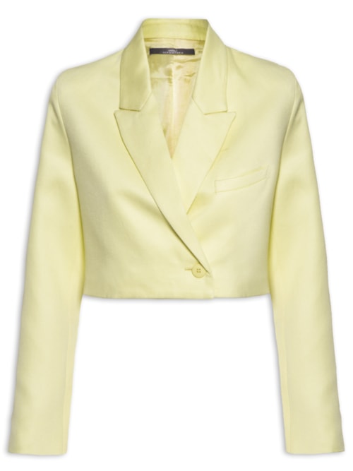 Blazer Feminino Cropped Chá - Verde