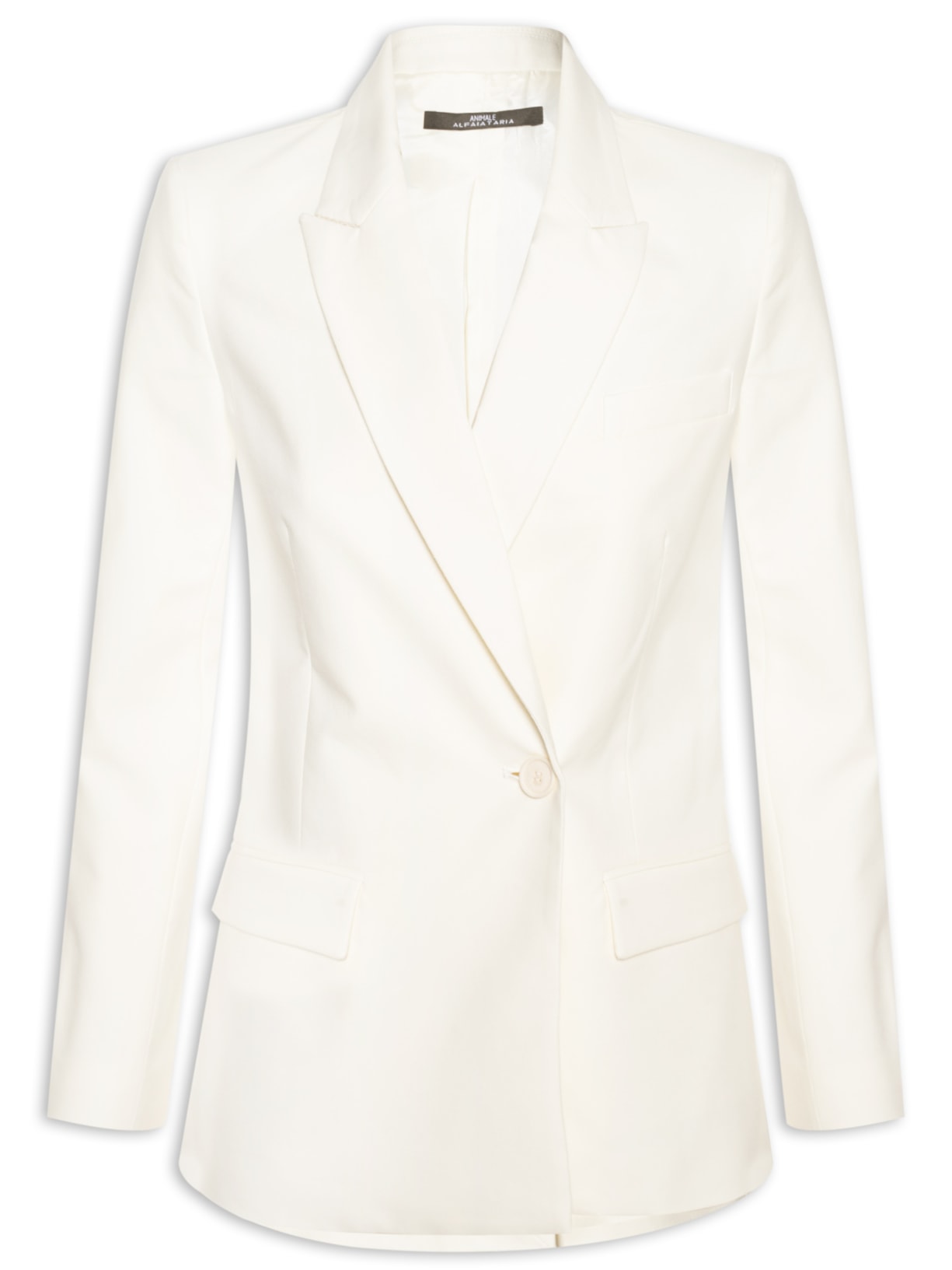 Blazer Feminino De Algodão - Branco